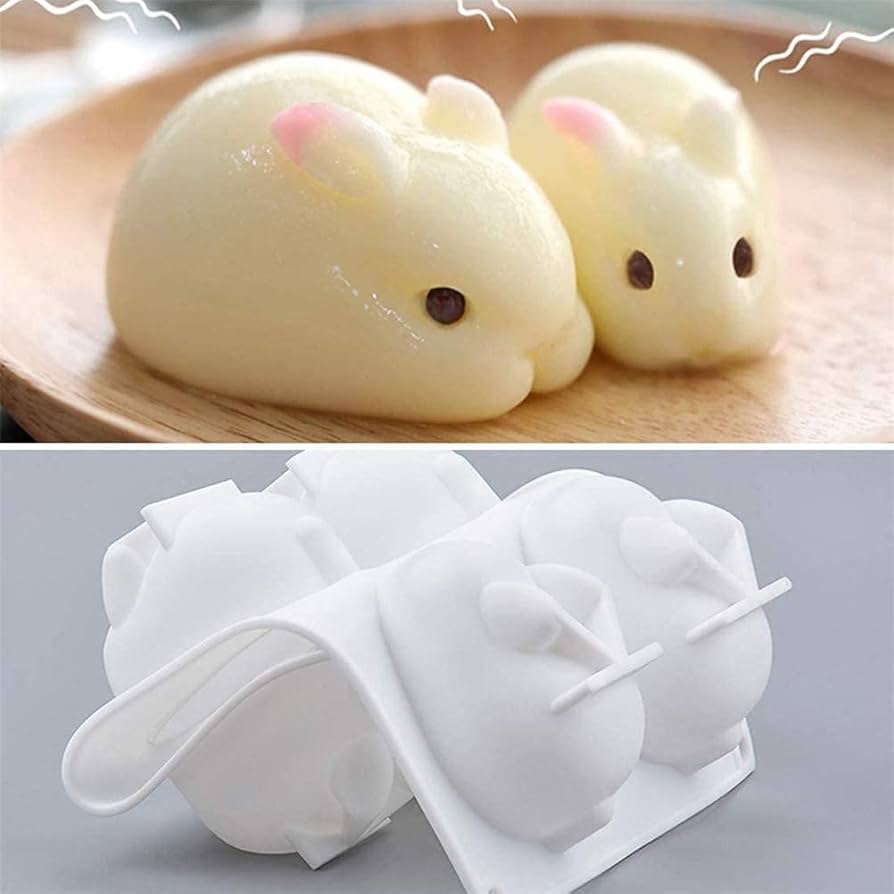 Amazon｜Yicdfur クッキー型 うさぎ 動物 3D 製氷皿 シリコン